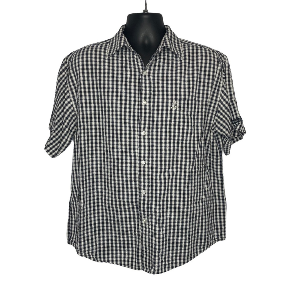 Vintage Walt Disney World Mickey Short Sleeve Button Down